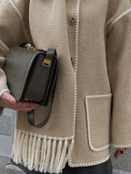 Women’s Blanket Stitch Scarf Jacket