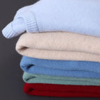 Men's Mock Neck Soft Knit Pullover Sweater