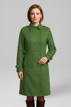 Women's Double-Breasted Buckle Cuff Trench Coat