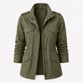 Women's Utility Zip-Up Cinched Waist Field Jacket