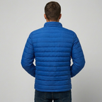 Men's Lightweight Quilted Puffer Jacket with Stand Collar