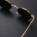 Women's Round Metal Frame Vintage Sunglasses
