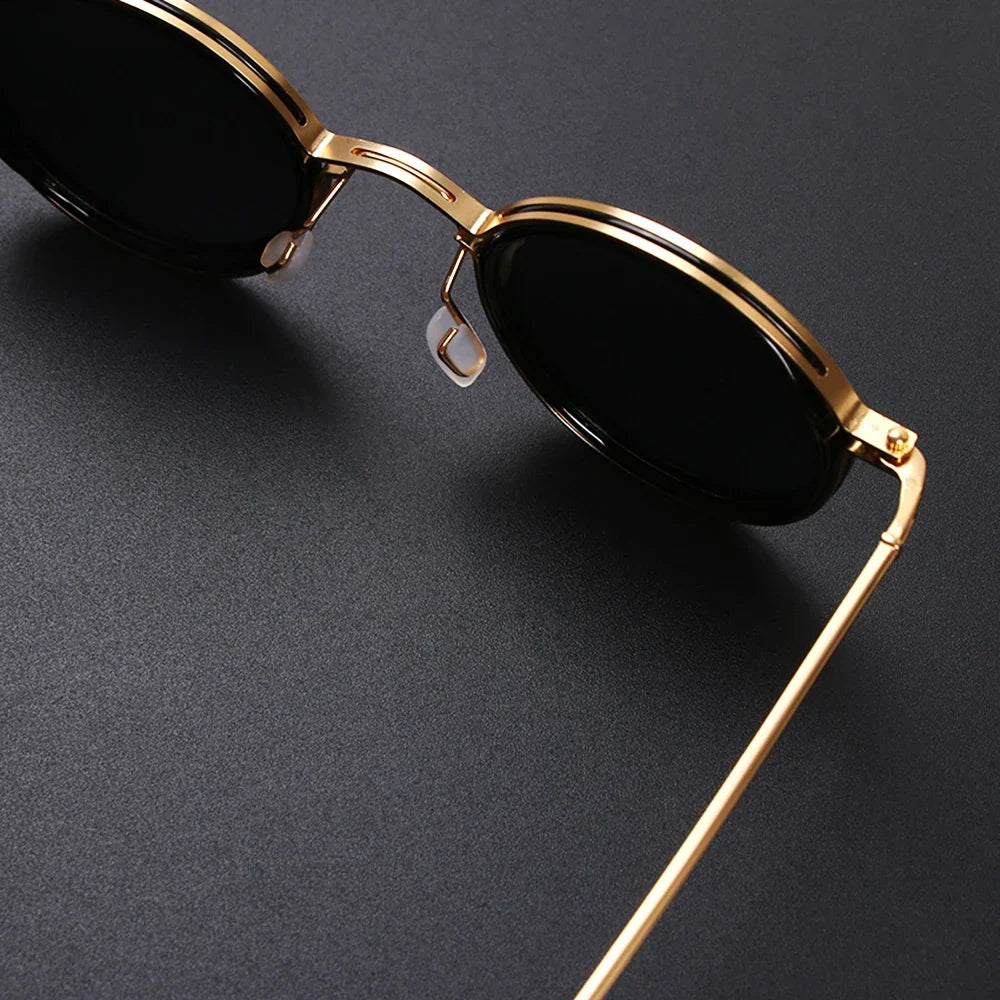 Women's Round Metal Frame Vintage Sunglasses