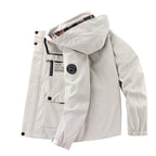 Men's Multi-Pocket Utility Windbreaker Jacket