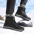 Women's Fur Lined Lace-Up Outdoor Snow Boots