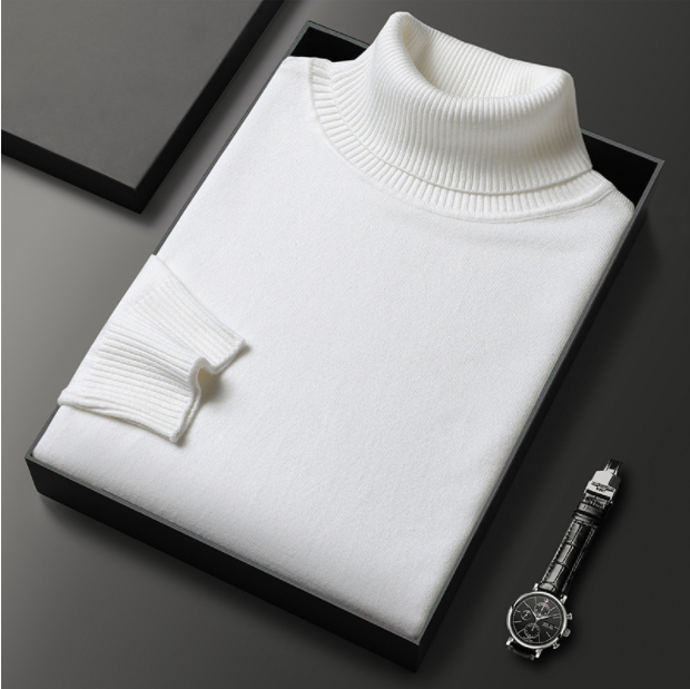 Men’s Slim Fit Fine Knit Turtleneck Sweater
