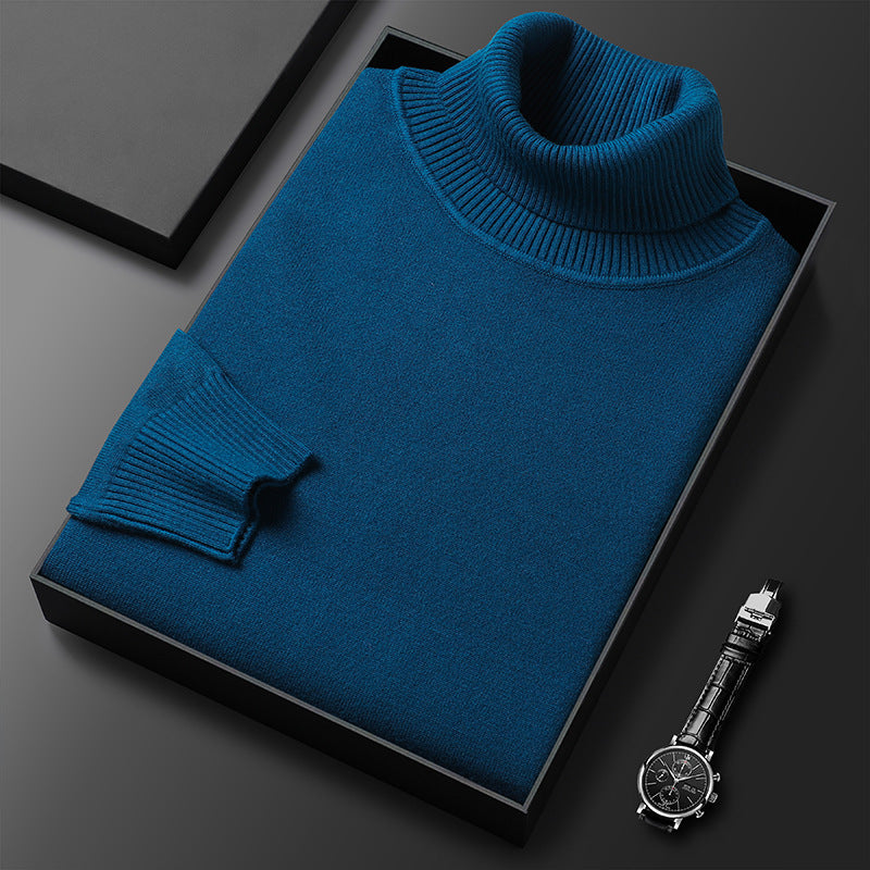 Men’s Slim Fit Fine Knit Turtleneck Sweater