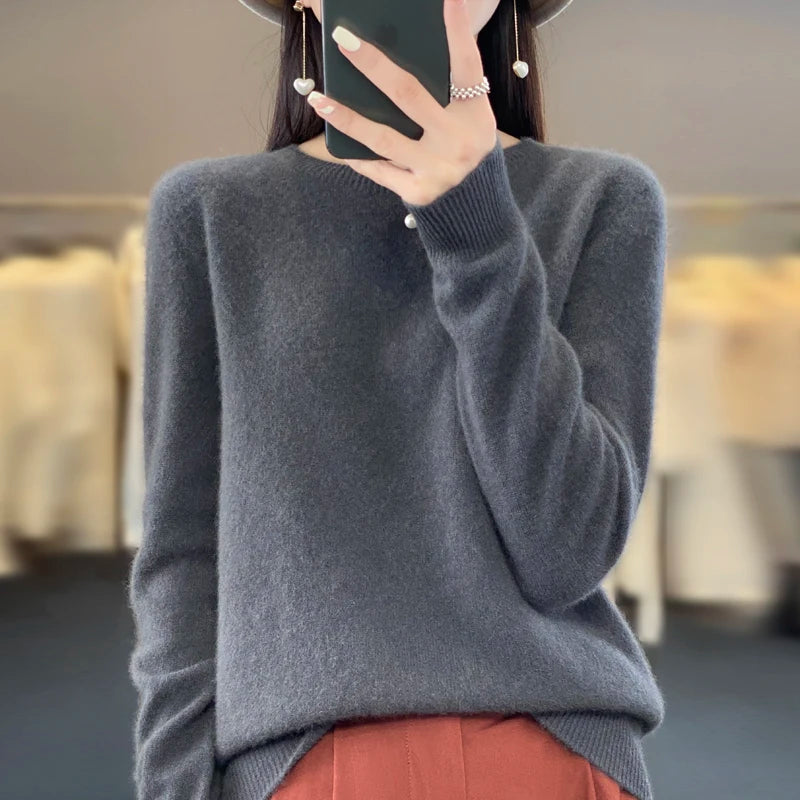Women's Mock Neck Soft Knit Pullover Sweater