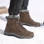 Women's Fur Lined Lace-Up Outdoor Snow Boots