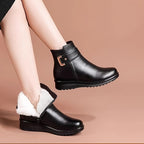 Women's Buckle Strap Ankle Boots
