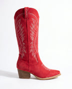 Women's Embroidered Knee High Western Boots