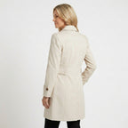 Women’s Tailored Trench Coat – Long Button Front Coat Jacket