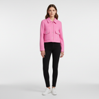 Women’s Cropped Snap-Button Jacket