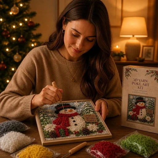 Festive Christmas Yarn Art Craft Kit