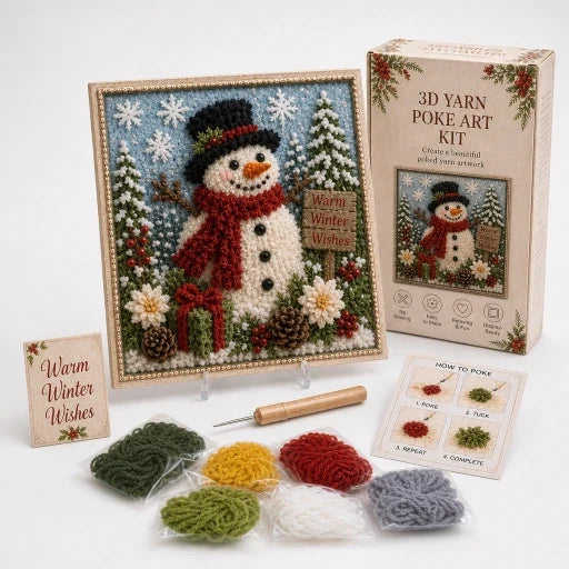 Festive Christmas Yarn Art Craft Kit