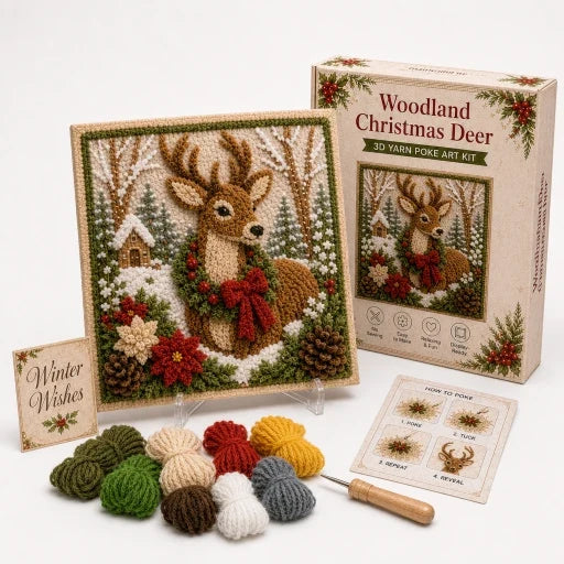 Festive Christmas Yarn Art Craft Kit
