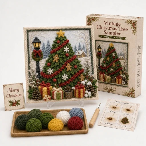 Festive Christmas Yarn Art Craft Kit