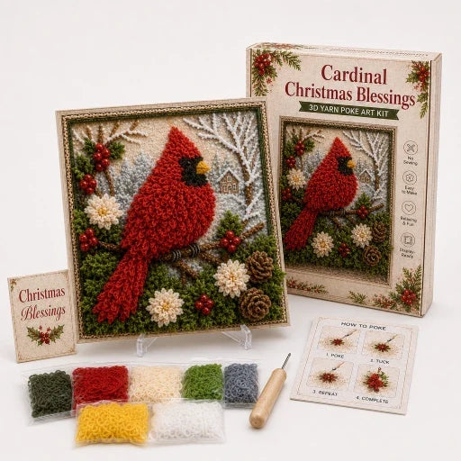 Festive Christmas Yarn Art Craft Kit