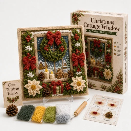 Festive Christmas Yarn Art Craft Kit