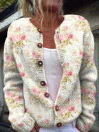Women's Button-Front Knit Cardigan