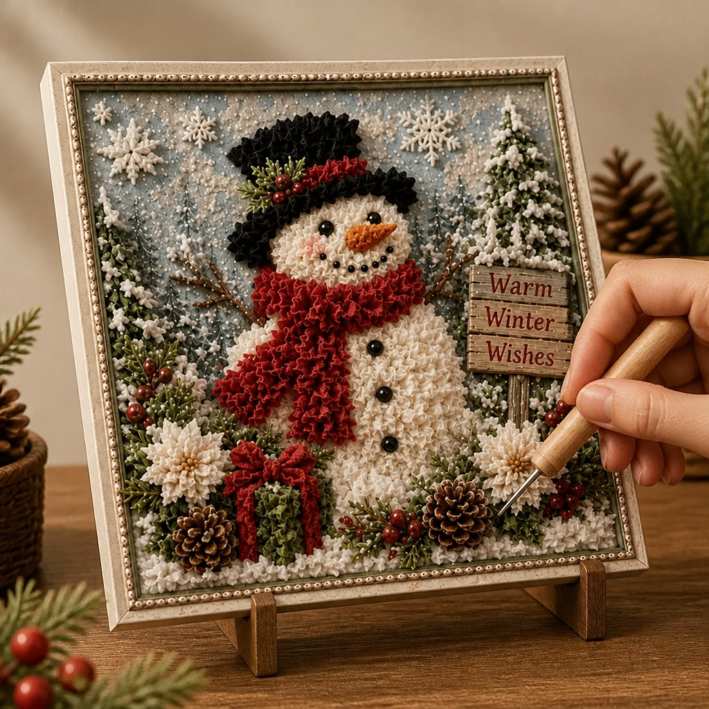 Festive Christmas Yarn Art Craft Kit