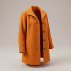 Women’s Funnel Collar Single-Breasted Coat