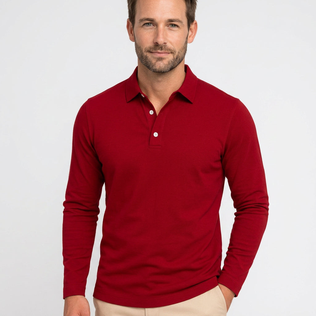 Men’s Long Sleeve Polo-Shirt