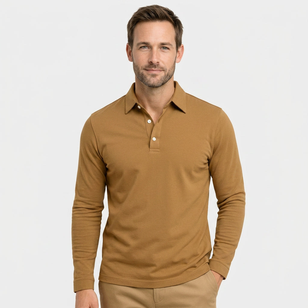 Men’s Long Sleeve Polo-Shirt