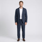 Men’s Linen Blazer and Trousers Set