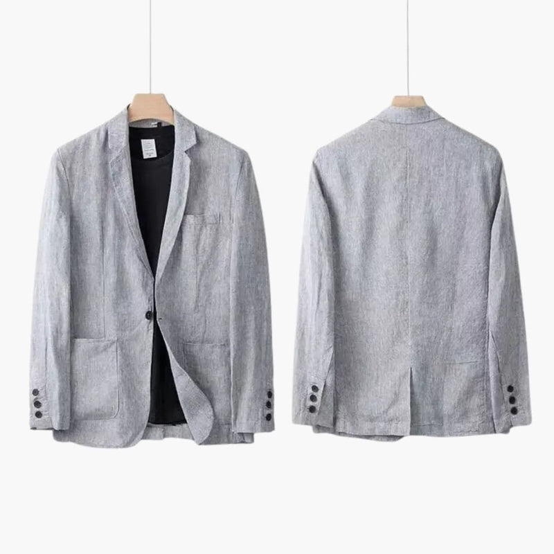 Men’s Linen Blazer and Trousers Set