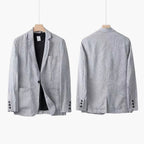 Men’s Linen Blazer and Trousers Set