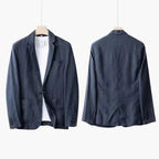 Men’s Linen Blazer and Trousers Set