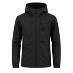 Men’s Hooded Technical Outdoor Jacket with Zip Chest Pocket