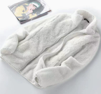 Women's Fluffy Plush Fleece Zip-Up Jacket with Stand Collar