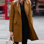 Women’s Single-Breasted Longline Tailored Coat