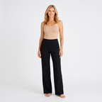 Women’s High Waisted Straight Leg Pants with Pockets – Wide Leg Trousers
