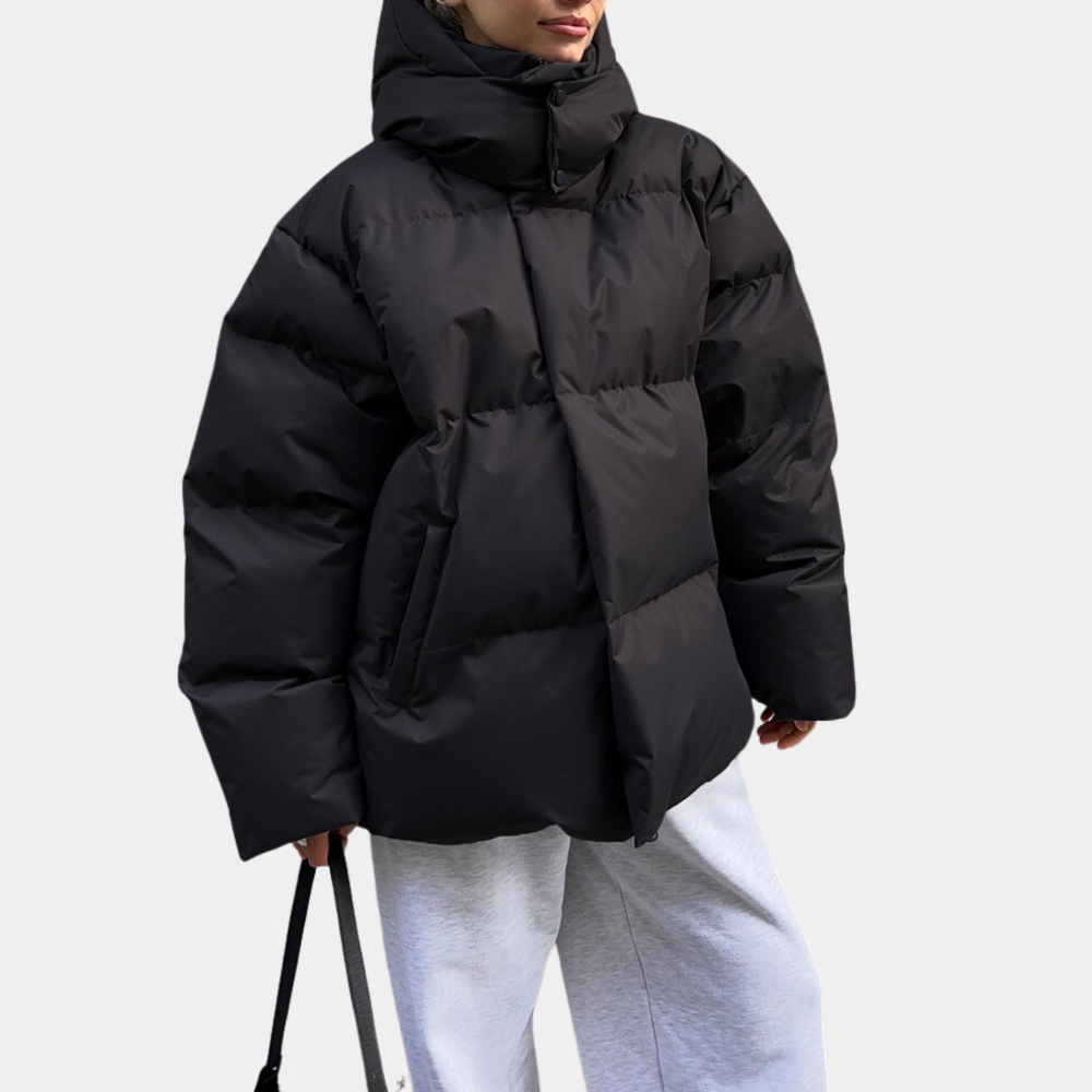 Women’s Oversized Funnel Neck Puffer Jacket