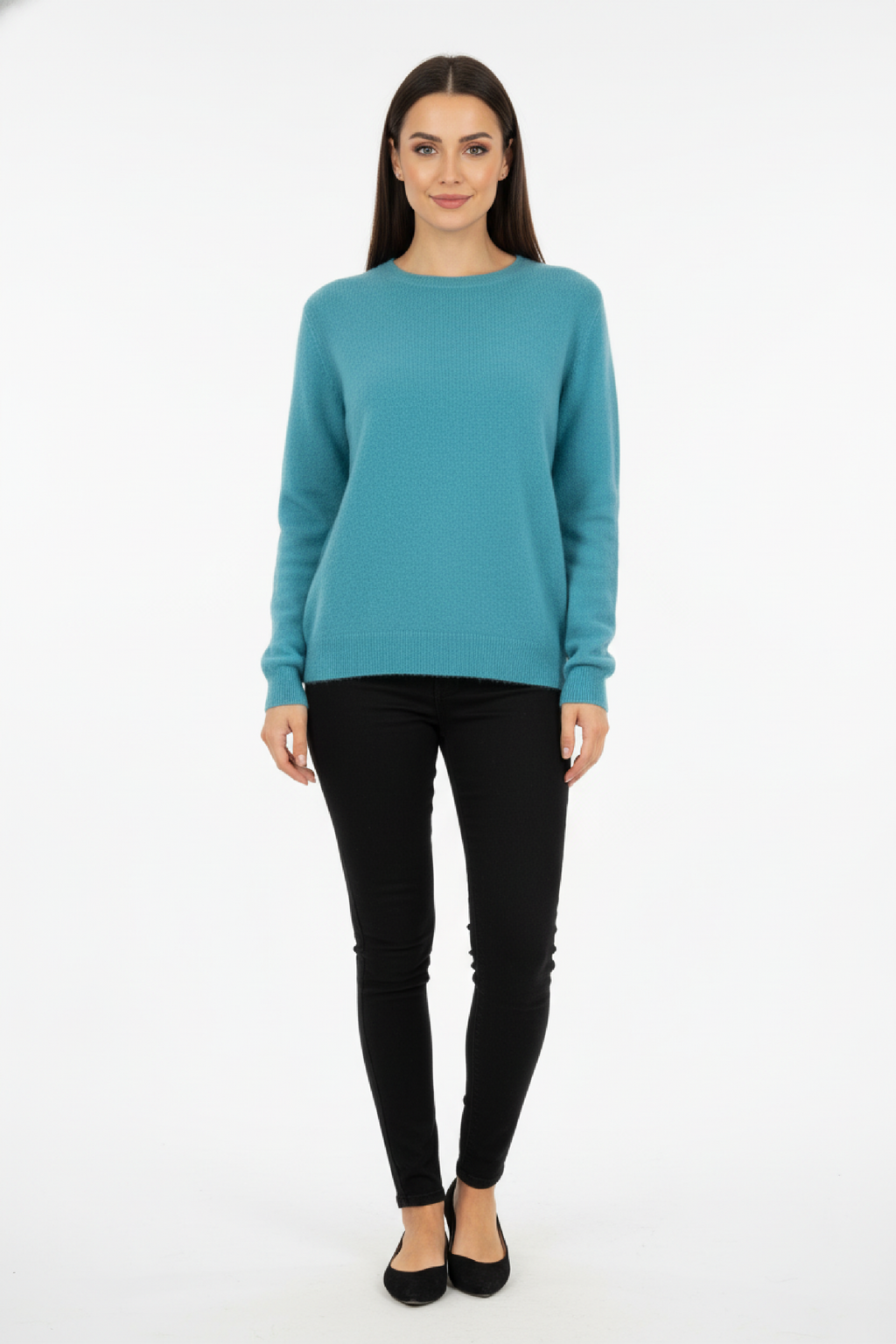 Women's Mock Neck Soft Knit Pullover Sweater