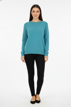 Women's Mock Neck Soft Knit Pullover Sweater