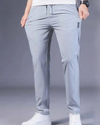 Men's Slim Fit Drawstring Woven Track Pants