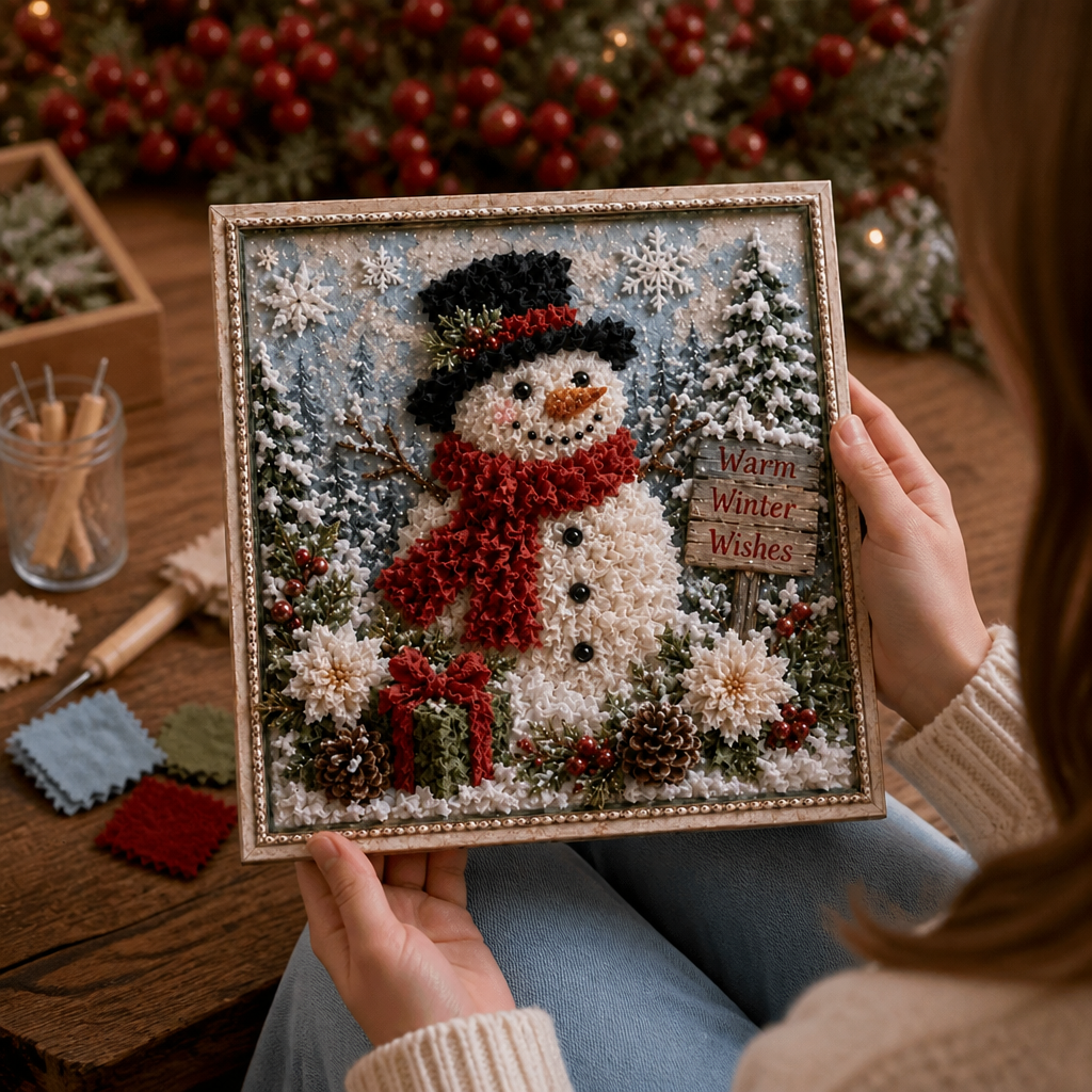 Festive Christmas Yarn Art Craft Kit