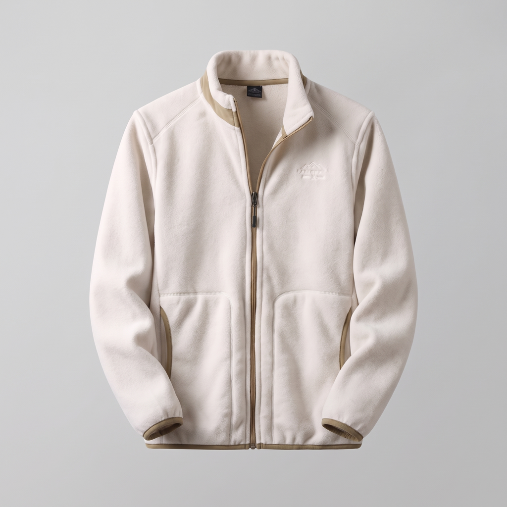 Men’s Full-Zip Fleece Jacket with Stand Collar