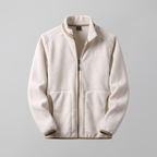Men’s Full-Zip Fleece Jacket with Stand Collar