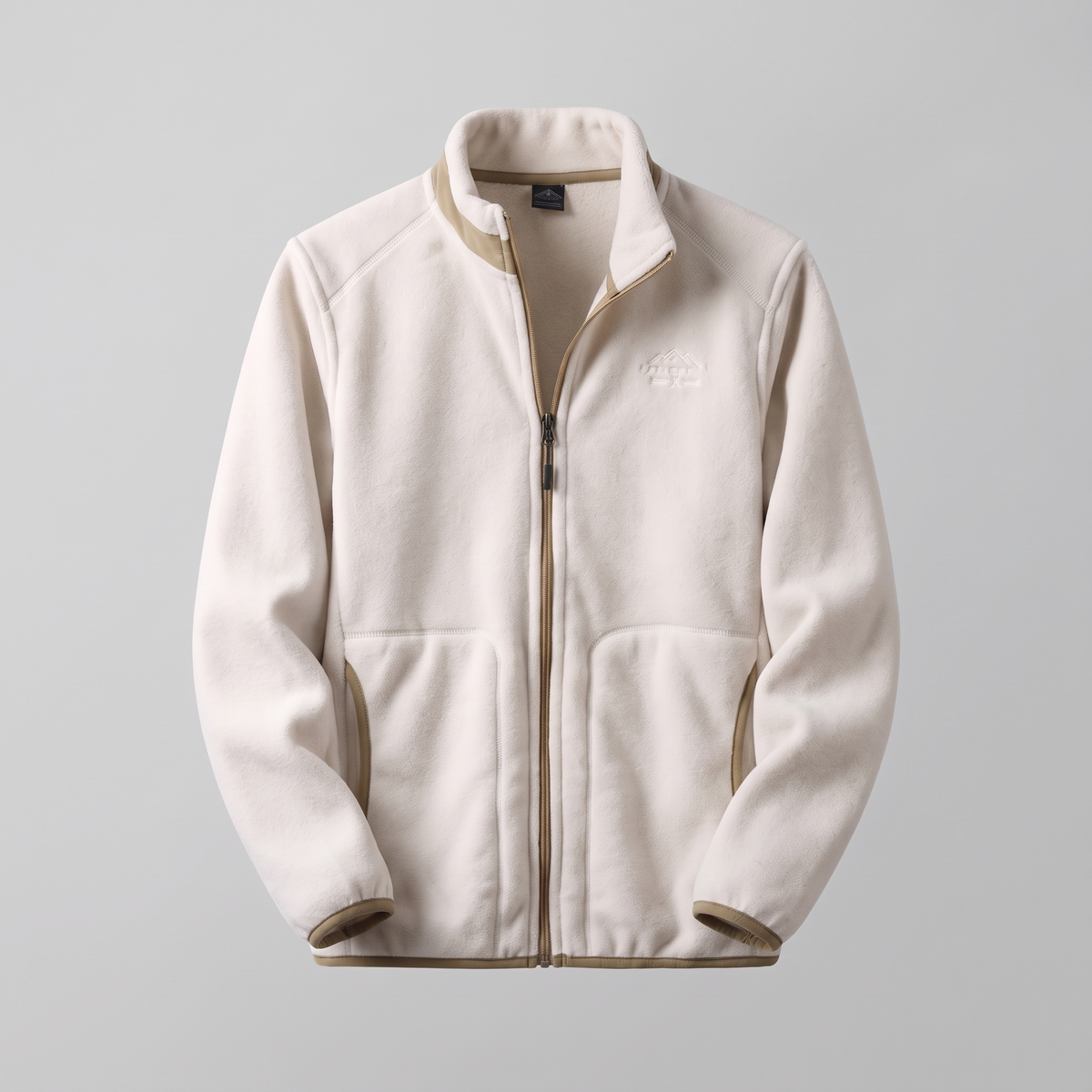 Men’s Full-Zip Fleece Jacket with Stand Collar