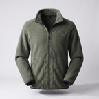 Men’s Full-Zip Fleece Jacket with Stand Collar