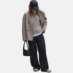 Women’s Double-Breasted Stand Collar Short Coat