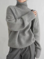 Women's Oversized Soft Knit Turtleneck Sweater
