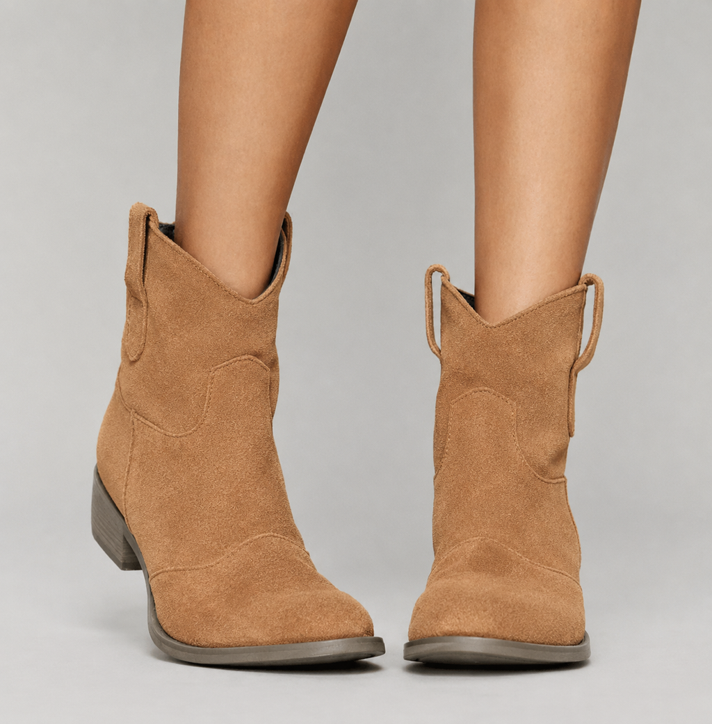 Women’s Faux Suede Western Ankle Boots