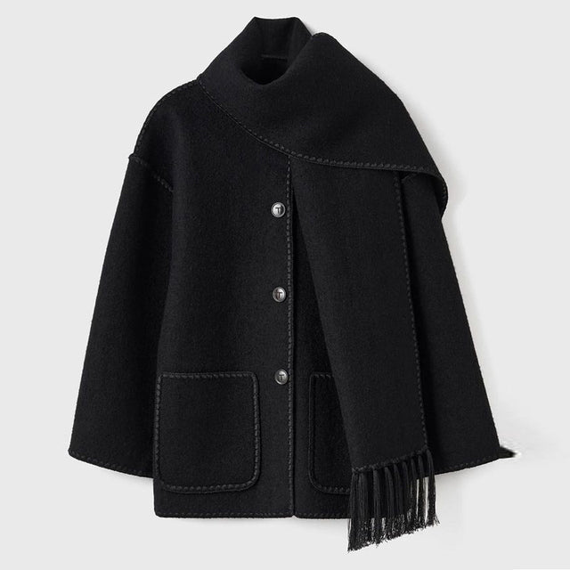 Women’s Blanket Stitch Scarf Jacket