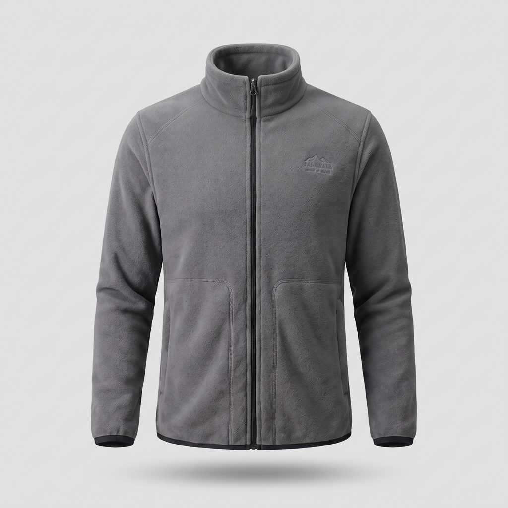 Men’s Full-Zip Fleece Jacket with Stand Collar